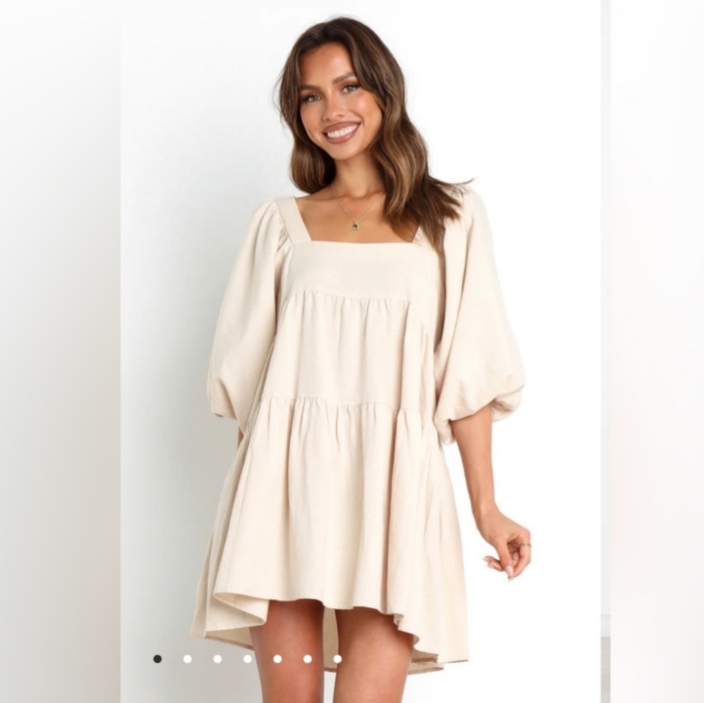 Petal & Pup SNDYS. Size Large Jameela Dress-Cream